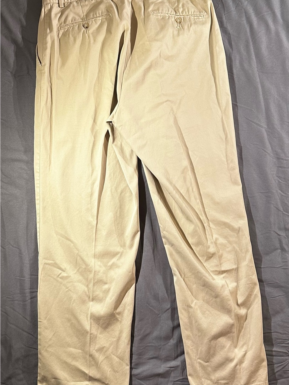 Vintage Polo Ralph Lauren Men’s Pants 33x30 Tan Khaki Cotton Chinos Utility - Picture 7 of 9